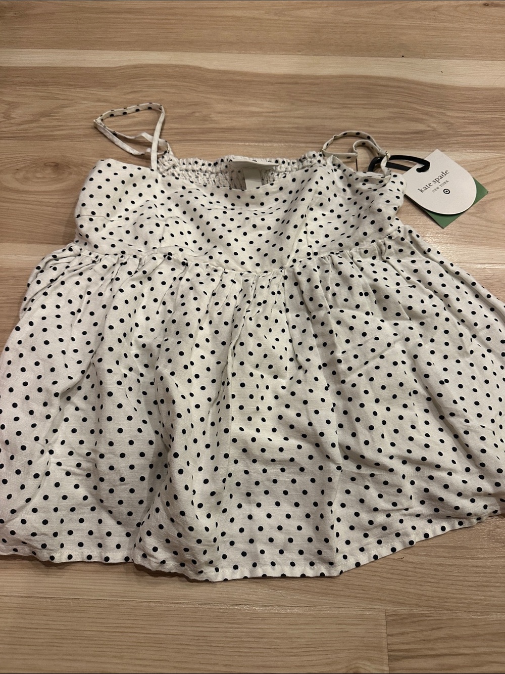 kate spade White Polka Dot Spaghetti Strap Camisole